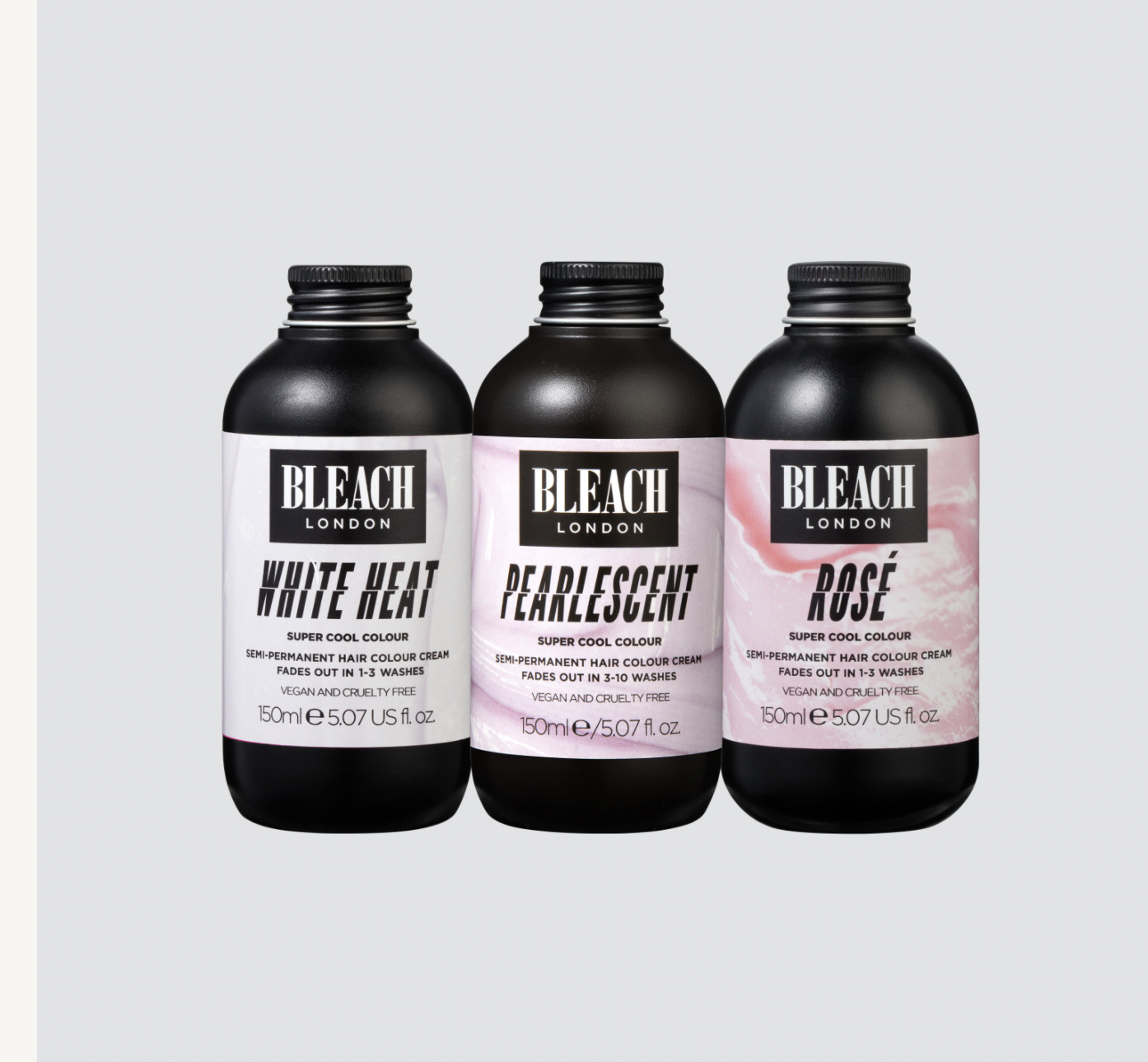 Bleach London Super Cool Colour Trio Set Blonde and Pearlescent Semi