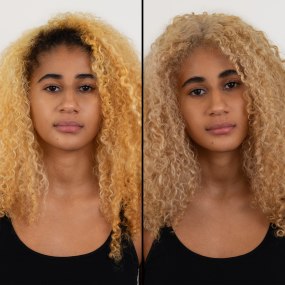 How to bleach and tone your roots on coily hair