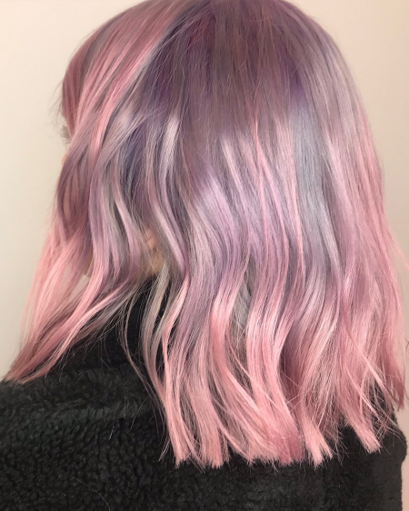 Week 5-6: purple-blue shades are replaced with pink. If it's too pink, switch Rosé Conditioner for Pearlescent Conditioner